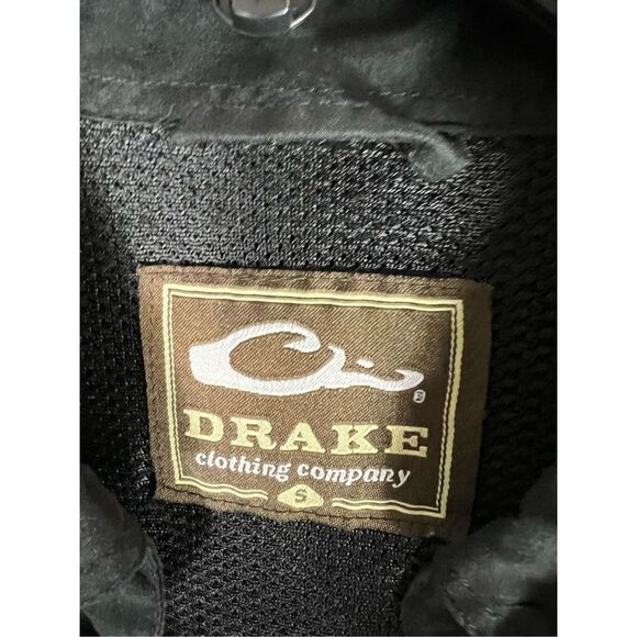 Drake Mens Black Button Up Shirt Size Small - Picture 2 of 5